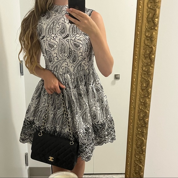 Alice+Olivia❣️Paisley Print Flared dress - Picture 1 of 17